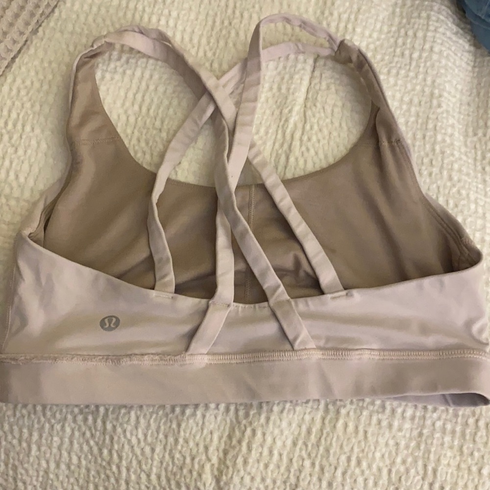 Lululemon sports bra light pink